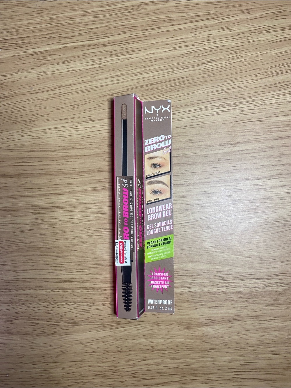 NYX Zero to Brow Gel Longwear Brow Gel - Taupe